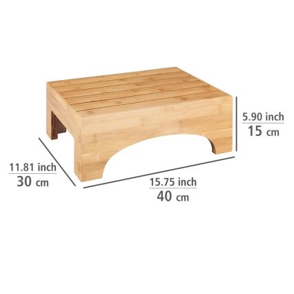 WENKO 24870100 - Taburetė BAMBUSA 40x30 cm, rudos spalvos