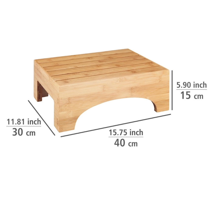 WENKO 24870100 - Taburetė BAMBUSA 40x30 cm, rudos spalvos