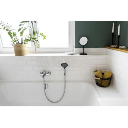 WENKO 24921100 - Dušo galvutė WATERSAVING SYSTEM 12x12 cm blizgus chromas/pilka