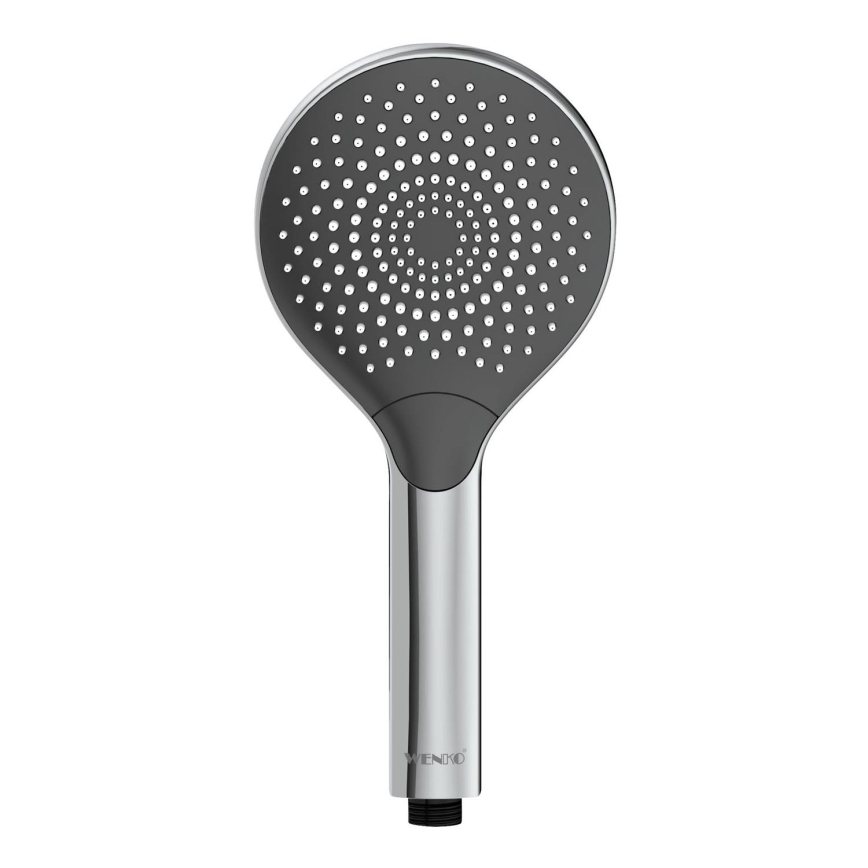 WENKO 24921100 - Dušo galvutė WATERSAVING SYSTEM 12x12 cm blizgus chromas/pilka