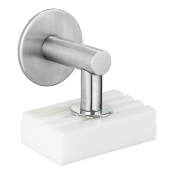 WENKO 24971100- Muilo laikiklis TURBO-LOC 4,5x7 cm sidabrinis