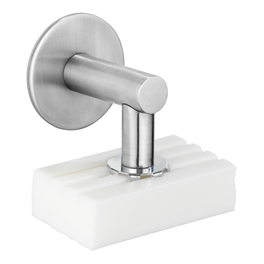 WENKO 24971100- Muilo laikiklis TURBO-LOC 4,5x7 cm sidabrinis