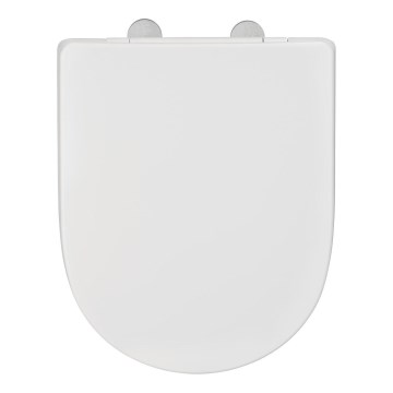 WENKO 24988100-WC tualeto sėdynė EXCLUSIVE 45x36,5 cm balta/sidabrinė