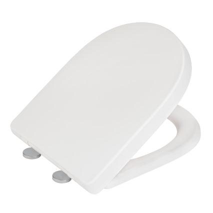 WENKO 24988100-WC tualeto sėdynė EXCLUSIVE 45x36,5 cm balta/sidabrinė