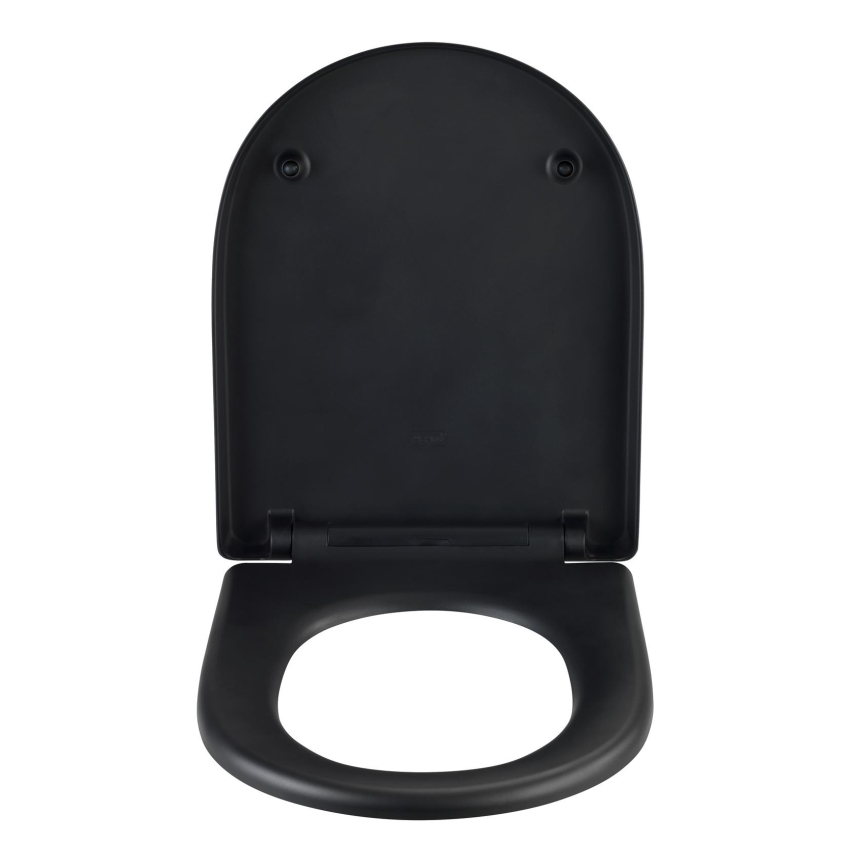 WENKO 24989100-WC tualeto sėdynė EXCLUSIVE 36,5x45 cm juoda/sidabrinė