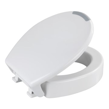 WENKO 25005100-Tualeto sėdynė SECURA 37x44 cm balta/pilka