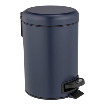WENKO 25153100 - Šiukšlių dėžė LEMAN 17x25 cm mėlyna/juoda