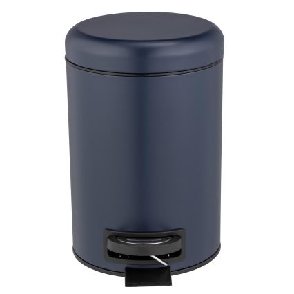 WENKO 25153100 - Šiukšlių dėžė LEMAN 17x25 cm mėlyna/juoda