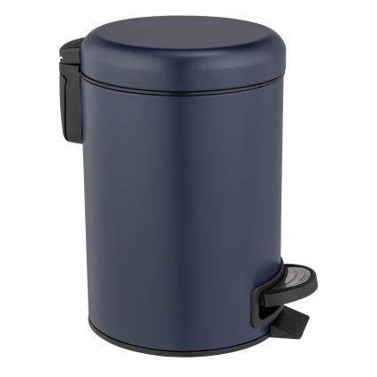 WENKO 25153100 - Šiukšlių dėžė LEMAN 17x25 cm mėlyna/juoda