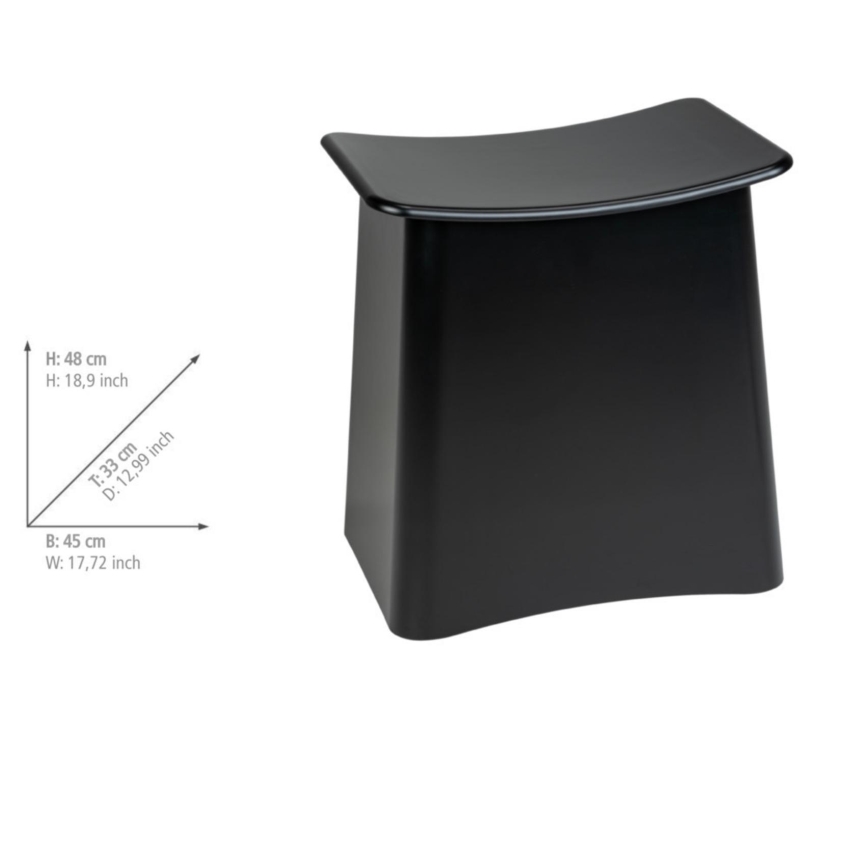 WENKO 25157100 - Taburetė WING 45x48 cm juoda