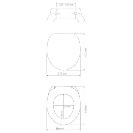 WENKO 25171100-WC tualeto sėdynė PRIMA 37x41 cm žalia/sidabrinė