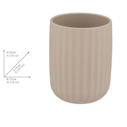 WENKO 25183100 - Puodelis AGROPOLI 7,5x10 cm smėlio spalvos