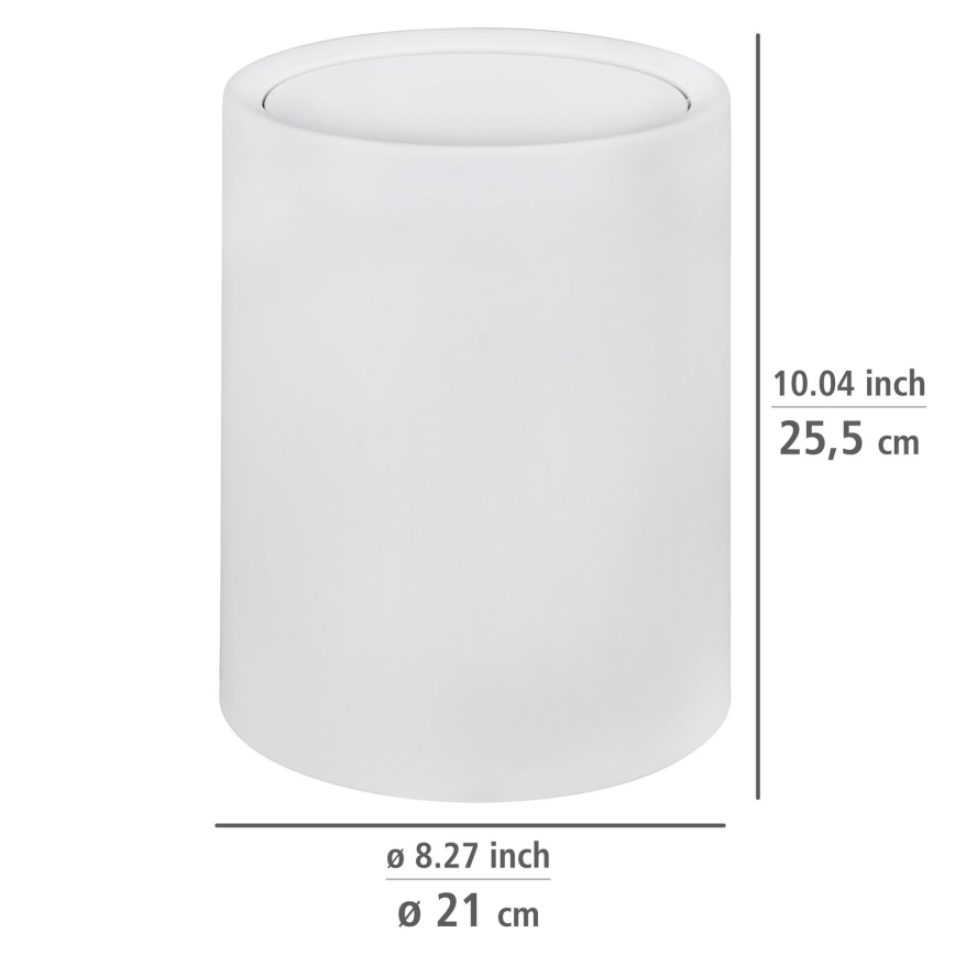 WENKO 25209100 - Krepšelis ATRI 21x25,5 cm baltas