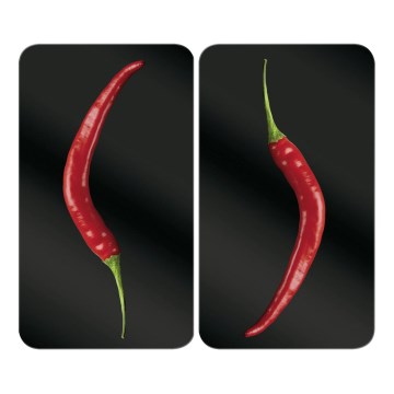 WENKO 2521380100 - Viryklės dangtis 30x52 cm įvairiaspalvis/pilkas/skaidrus