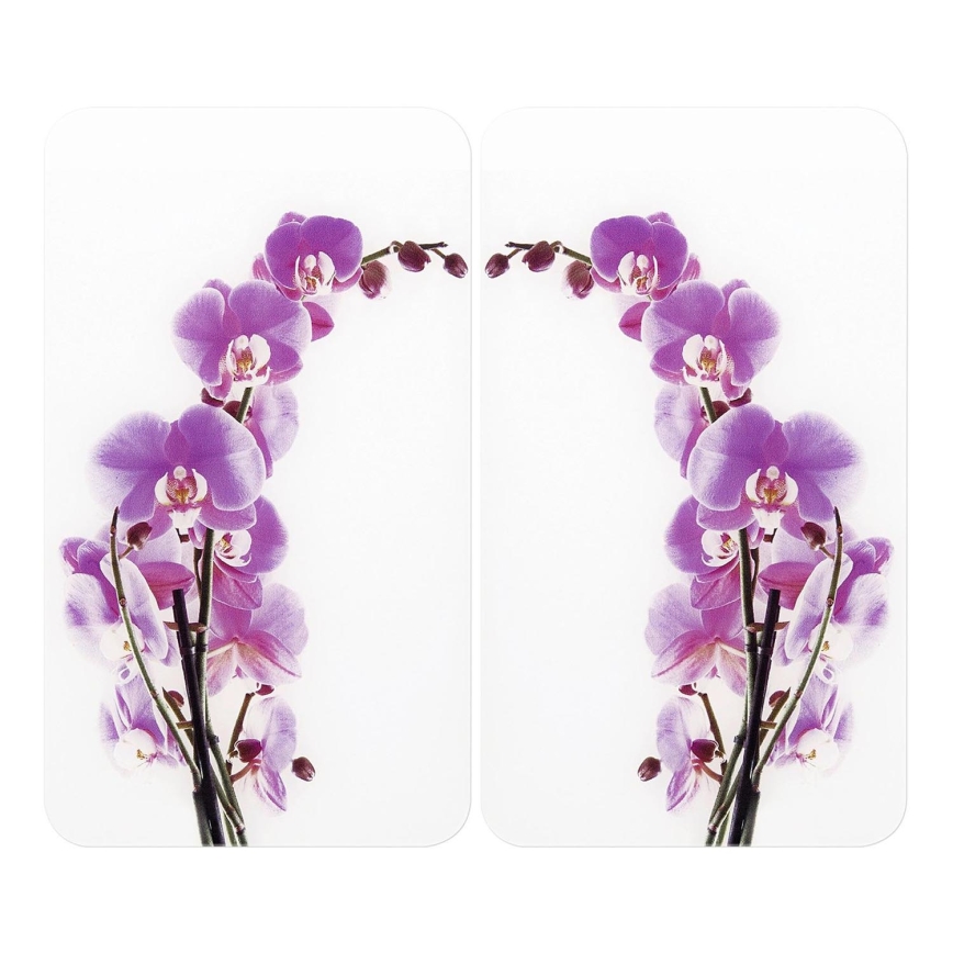 WENKO 2521433500 - Dangtis plokštei ABDECKPLATTE - Gėlių/augalų raštas, 30x52 cm, įvairiaspalvis