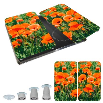WENKO 2521434500-Uždengimo plokštė - gėlė/augalas 30x52 cm įvairiaspalvė