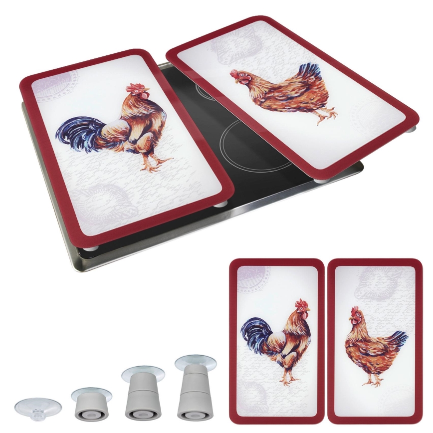 WENKO 2521471500 - Uždengimo plokštė ABDECKPLATTE - GRAFIK 30x52 cm įvairiaspalvė