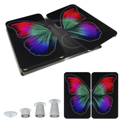 WENKO 2521474500 - Dengiamoji plokštė ABDECKPLATTE - GRAFIK 30x52 cm, margaspalvė