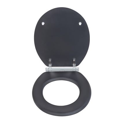 WENKO 25218100-WC tualeto sėdynė MORRA 35x42 cm antracitinė/sidabrinė