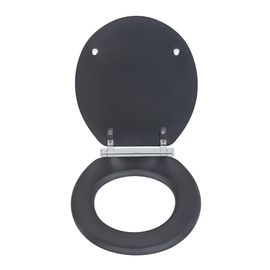 WENKO 25218100-WC tualeto sėdynė MORRA 35x42 cm antracitinė/sidabrinė