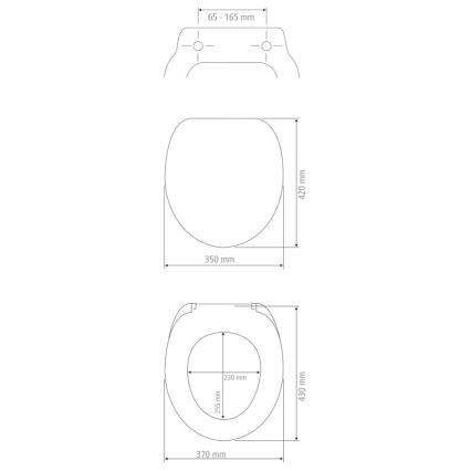 WENKO 25218100-WC tualeto sėdynė MORRA 35x42 cm antracitinė/sidabrinė