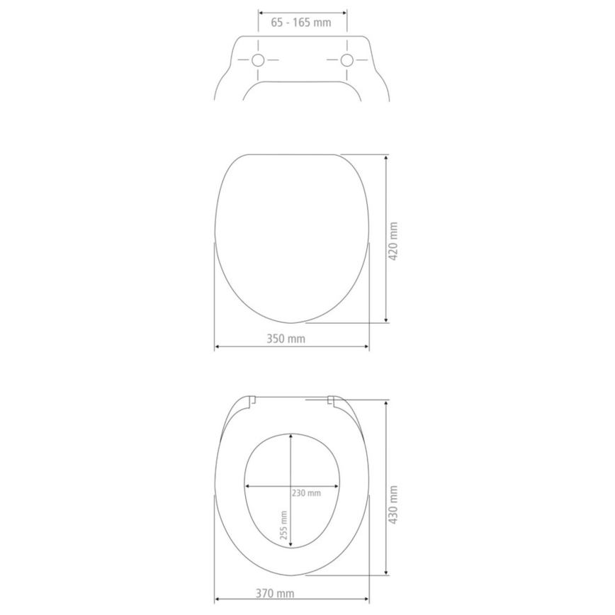 WENKO 25218100-WC tualeto sėdynė MORRA 35x42 cm antracitinė/sidabrinė