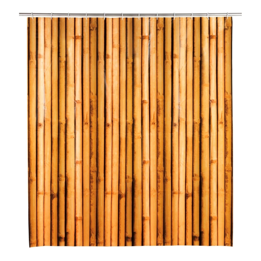 WENKO 25233100 - Dušo užuolaida BAMBUSA 180x200 cm rudos spalvos