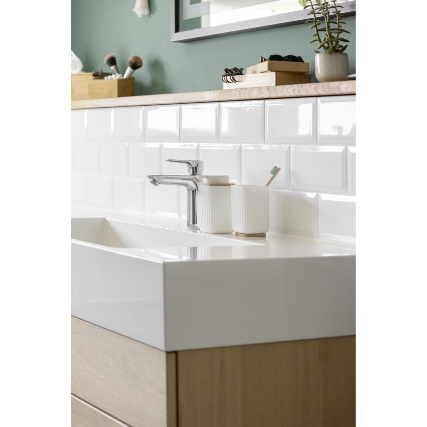 WENKO 25294100 - Skysto muilo dozatorius ROTELLO 8,9x12,7 cm balta/ruda