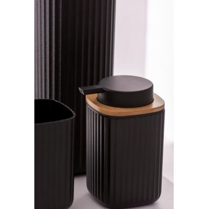 WENKO 25298100 - Muilo dozatorius ROTELLO 8,9x12,7 cm juoda/ruda