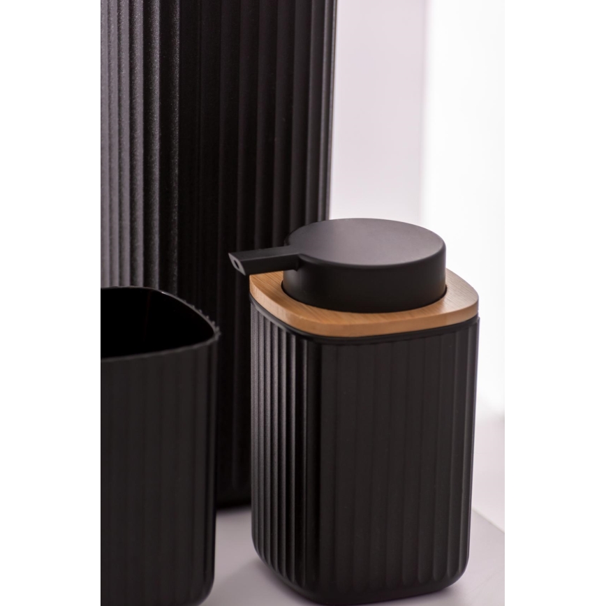 WENKO 25298100 - Muilo dozatorius ROTELLO 8,9x12,7 cm juoda/ruda