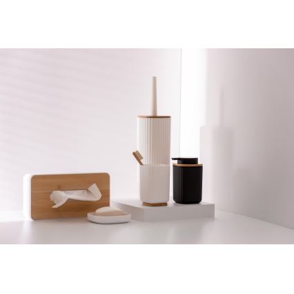 WENKO 25298100 - Muilo dozatorius ROTELLO 8,9x12,7 cm juoda/ruda