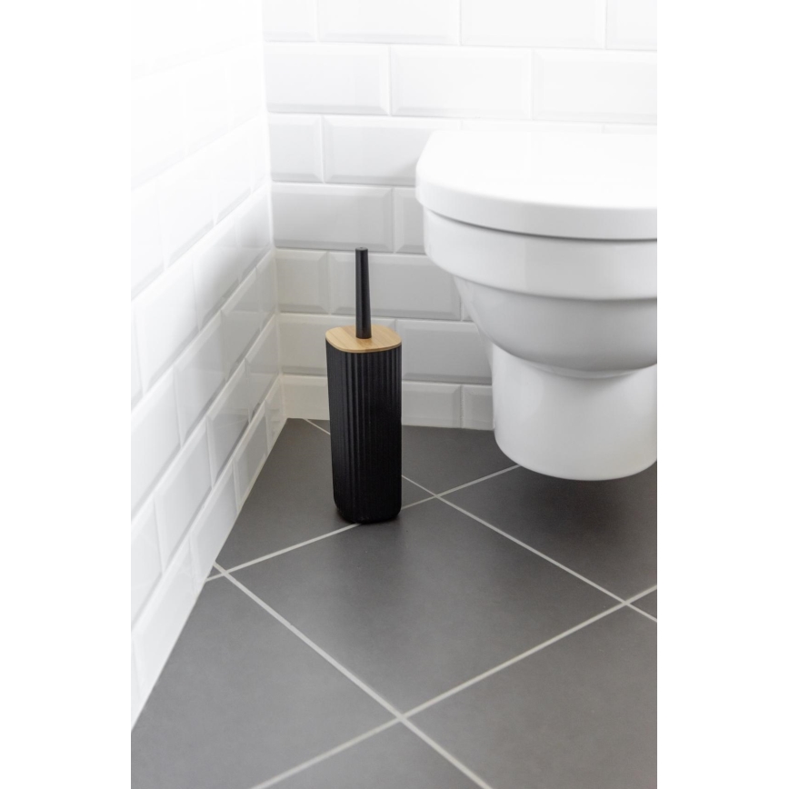 WENKO 25304100 - WC rinkinys ROTELLO 10x36 cm juoda/ruda