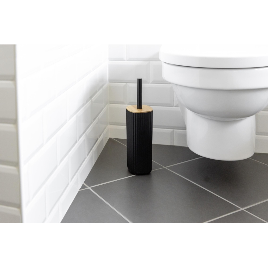 WENKO 25304100 - WC rinkinys ROTELLO 10x36 cm juoda/ruda