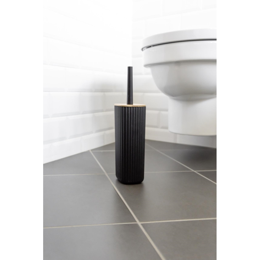 WENKO 25304100 - WC rinkinys ROTELLO 10x36 cm juoda/ruda