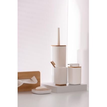 WENKO 25318100 - Kosmetikos dėžutė ROTELLO 24x12,7 cm balta/ruda