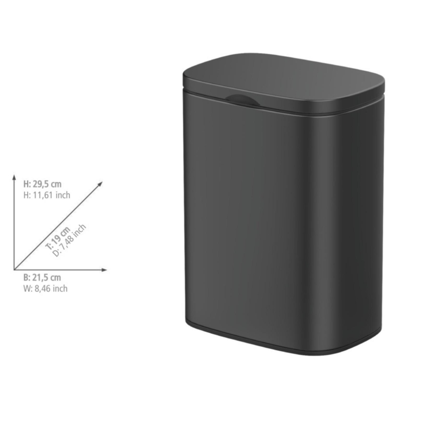 WENKO 25338100 - Krepšys SARE 21,5x29,5 cm juodas