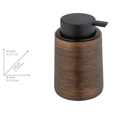 WENKO 25352100 - Muilo dozatorius PALENA 10x14 cm bronzinis