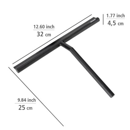 WENKO 25358100 - MOLA guminis langų valytuvas 32x30 cm juodas