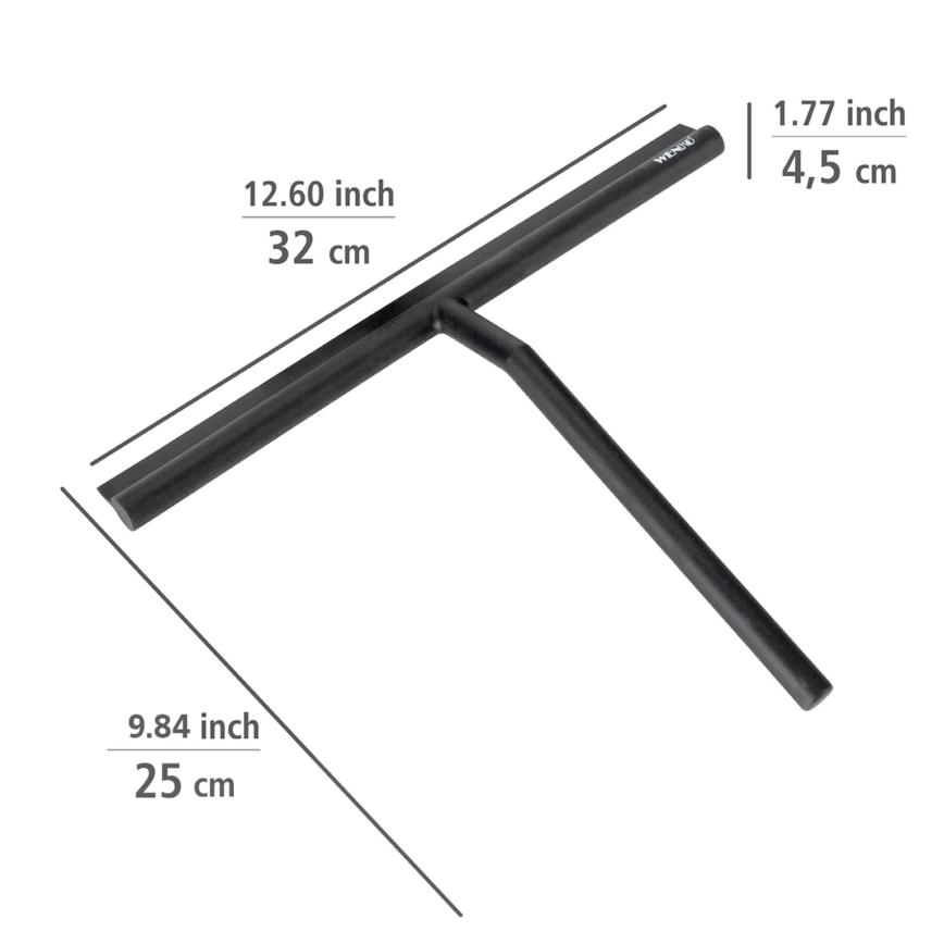 WENKO 25358100 - MOLA guminis langų valytuvas 32x30 cm juodas