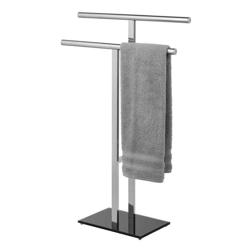 WENKO 25389100 - Rankšluosčių stovas LAVA 50x81,5 cm nerūdijančio plieno/sidabrinė/juoda