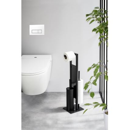 WENKO 25400100 - WC šepetys RIVALTA 18x70 cm juodas
