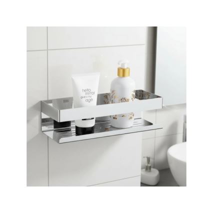 WENKO 25413100-Lentyna TURBO-LOC GENOVA SHINE 30x10,5 cm sidabrinė