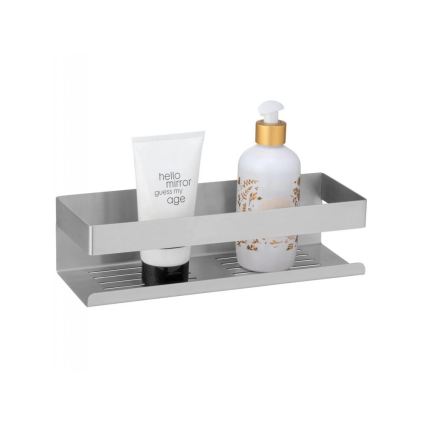 WENKO 25425100-Lentyna TURBO-LOC GENOVA MATINĖ 30x10,5 cm sidabrinė