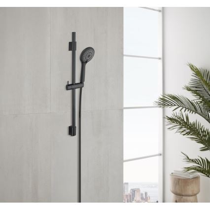 WENKO 25453100 - Dušo rinkinys WATERSAVING SYSTEM 70 cm, juodas