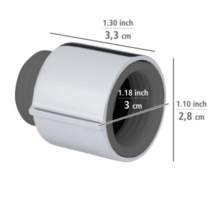 WENKO 25480100 – Vandens taupymo sistemos reguliatorius, sidabrinis