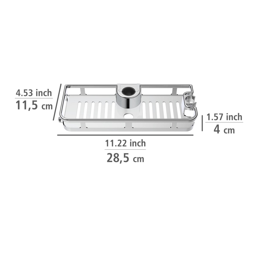 WENKO 25490100 - Lentynėlė LIBERTÀ 28,5x11,5 cm blizgus chromas
