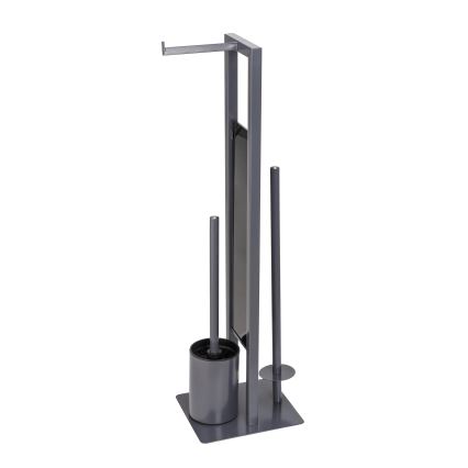 WENKO 25552100 - WC šepetys RIVALTA 18x70 cm pilka/juoda