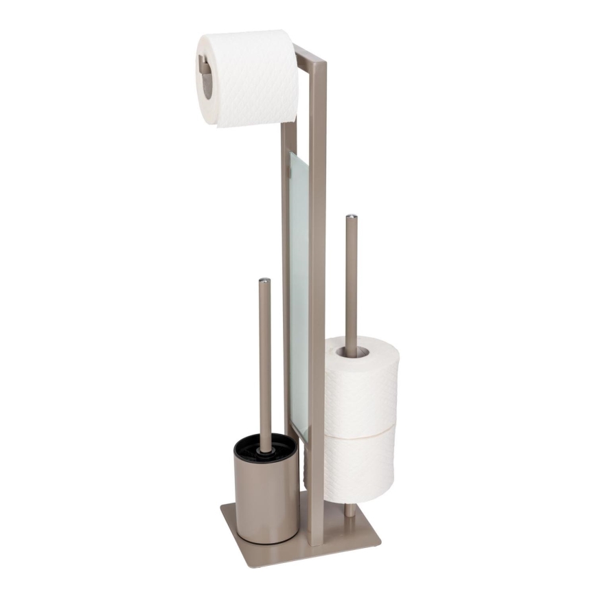 WENKO 25553100 - WC šepetys RIVALTA 18x70 cm smėlio/juoda