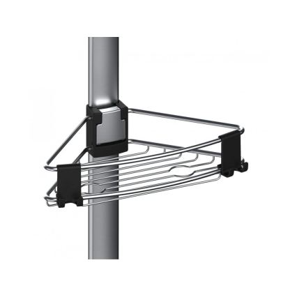 WENKO 25556100-Kampinė lentyna PURIO 35,5x280 cm sidabrinė/pilka