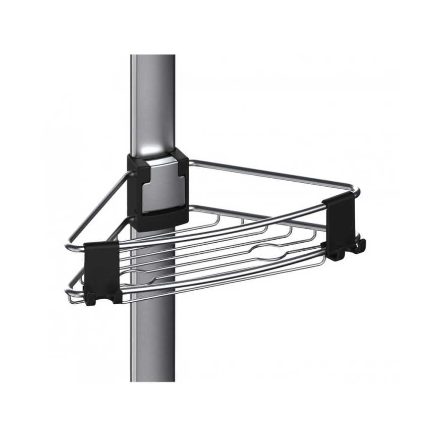 WENKO 25556100-Kampinė lentyna PURIO 35,5x280 cm sidabrinė/pilka